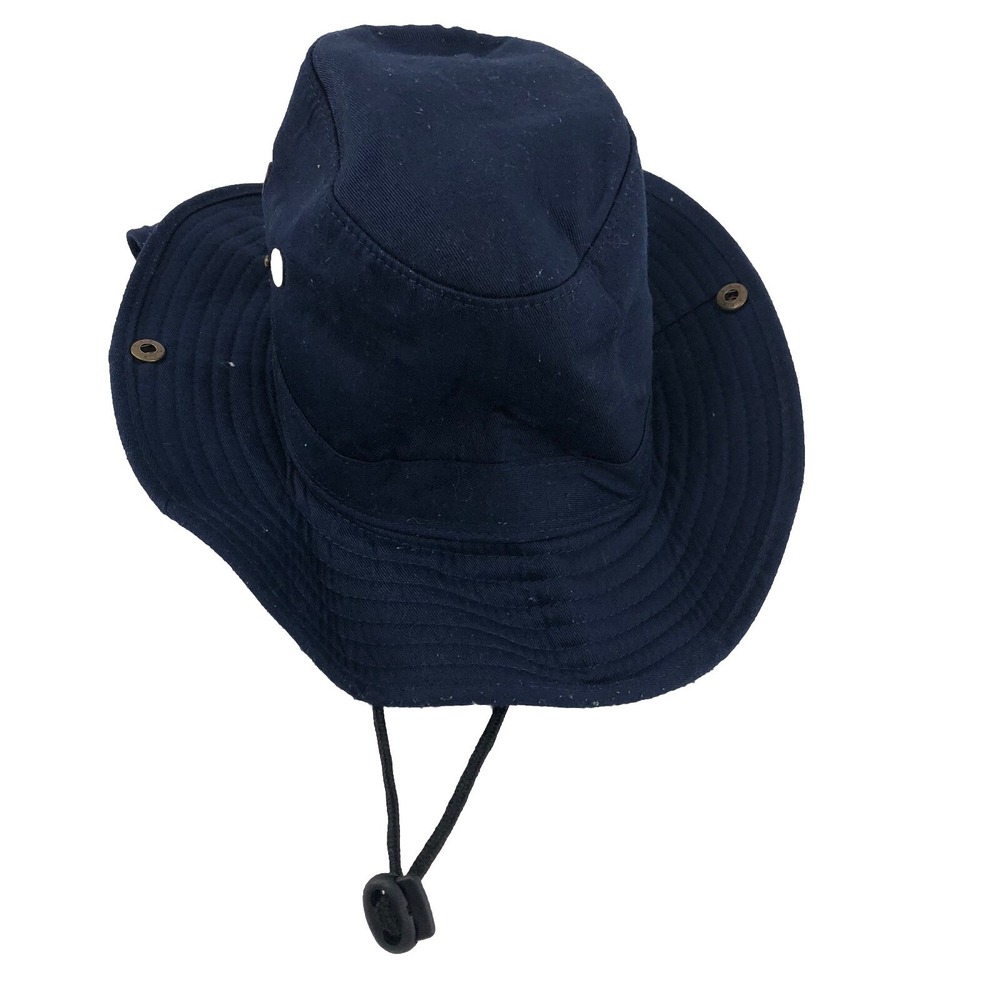 SOL Bucket Hat With Flap One Size Navy Blue Farm Garden wind